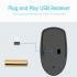 AOC USB Wireless mouse { 1600 DPI / 2.4 GHz wireless / ambidextrous design / micro receiver adapter } MS320